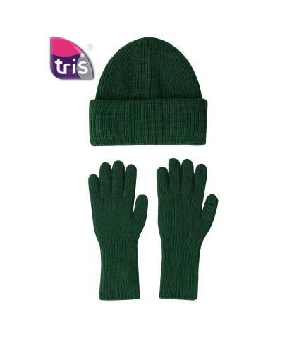 GORRO+GUANTES REVIRADO VERDE