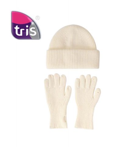 GORRO+GUANTES REVIRADO BEIGE