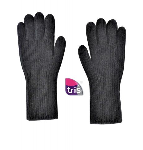 GUANTES PUÑO REVIRADO NEGRO