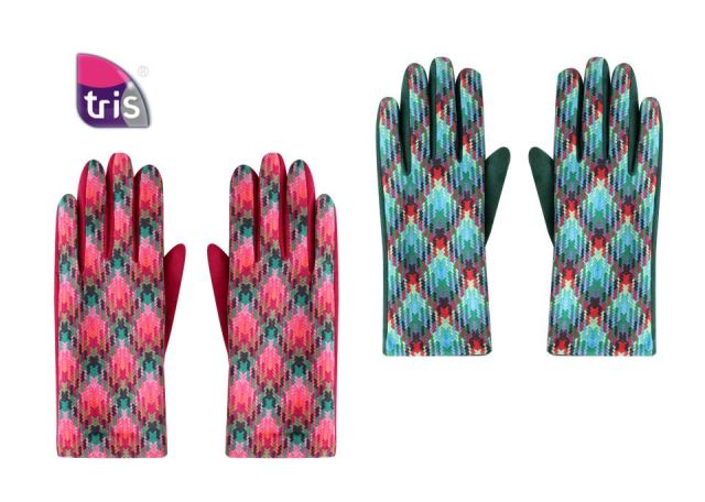 GUANTES ROMBOS COLOR. MIN. 2 SURT.