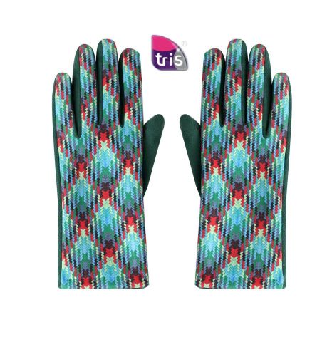 GUANTES ROMBOS COLOR VERDE