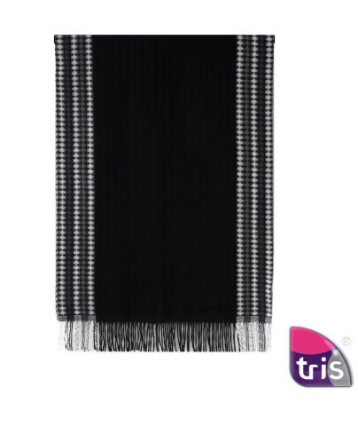 FOULARD FRANJAS ROMBO LAT. NEGRO