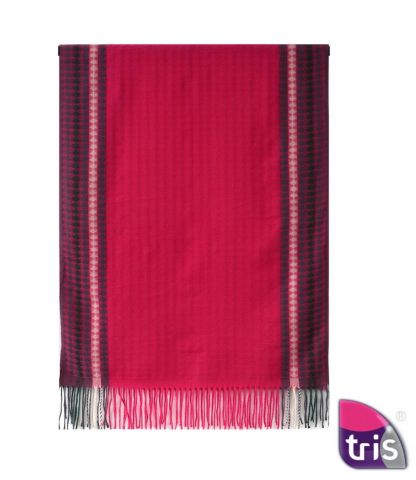 FOULARD FRANJAS ROMBO LAT. ROSA