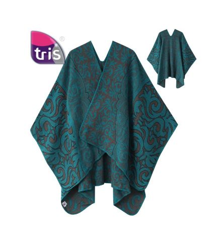 PONCHO GRECAS TURQUESA