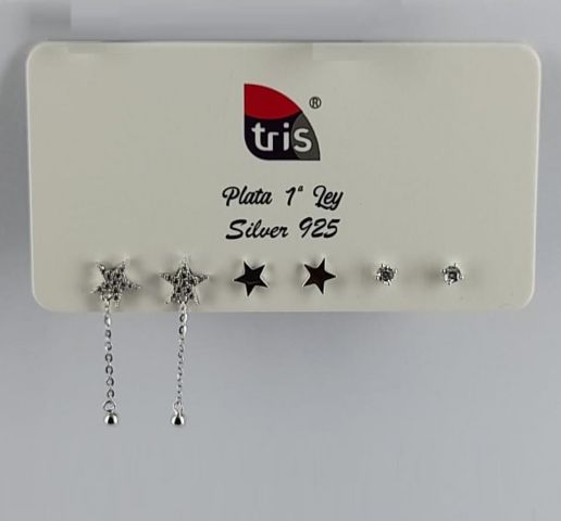 PENDIENTES AG SET MINI COMBI STAR