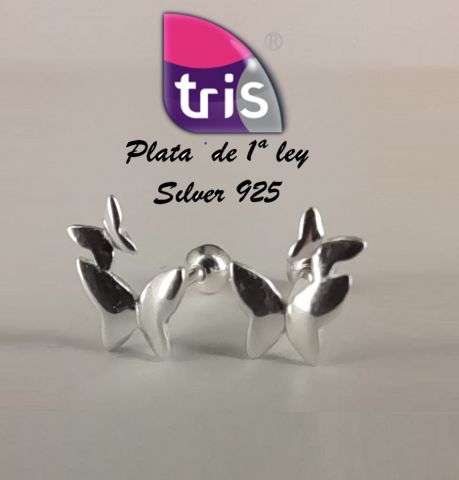 PENDIENTES AG MINI MARIPOSA BOLA