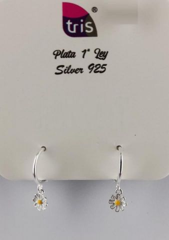 PENDIENTES AG MINI ARO MARGARITA