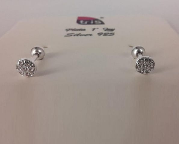 PENDIENTES AG MINI CIRC. CIRCON BOLA