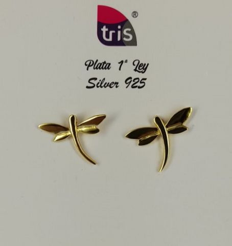 PENDIENTES AG LIBELULA GOLD