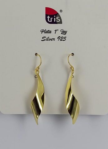 PENDIENTES AG TORNADO CERRADO GOLD