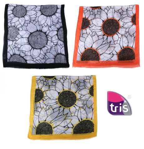 FOULARD GIRASOLES GRANDES MIN. 3 SURT.