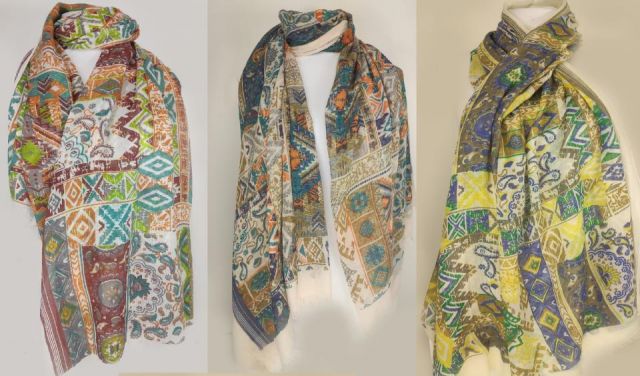 FOULARD GEOMETRICAS GRANDES MIN. 3 SURT.