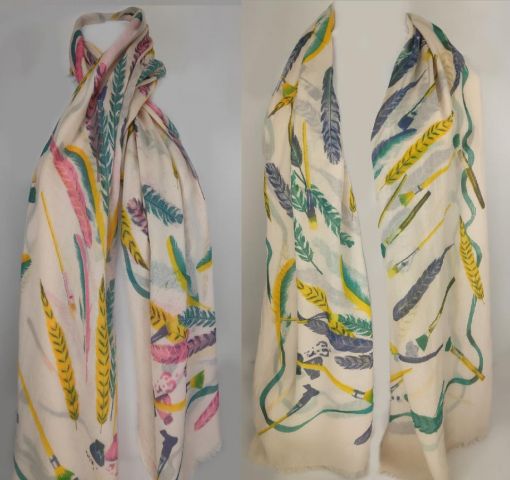 FOULARD PLUMAS MIN. 2 SURT.