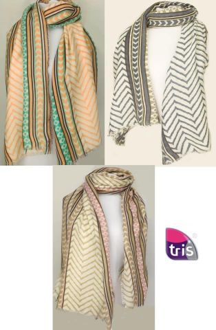 FOULARD ZIG ZAG MIN. 3 SURT.