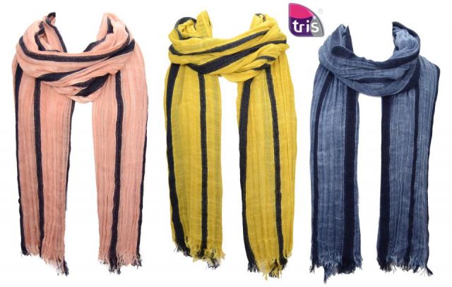 FOULARD RAYAS BICOLOR MIN. 3 SURT.