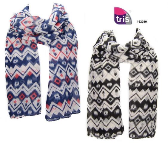 FOULARD PRINT ZIG ZAG MIN. 2 SURT.