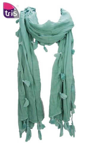 FOULARD LISO BORLONES VERDE