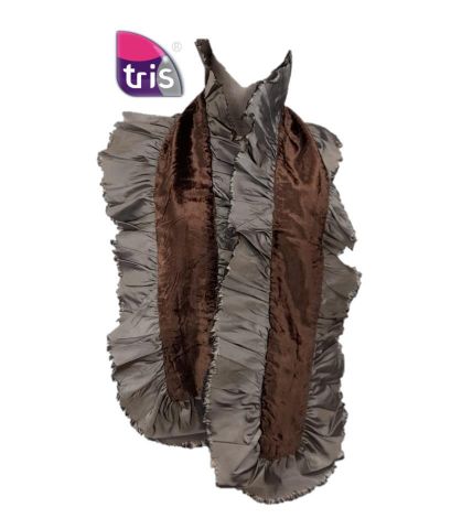 FOULARD VELVET ONDAS MARRON