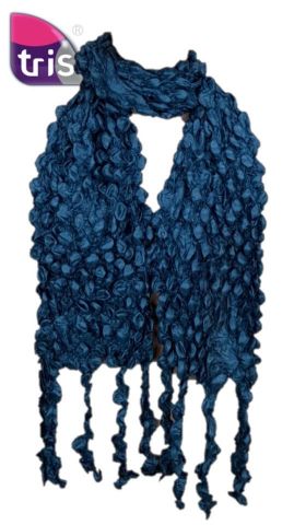 FOULARD RASO NUDOS AZUL