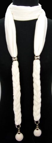 FOULARD COLLAR TRENZA BLANCO