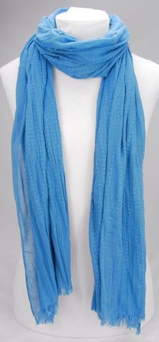 FOULARD BORDADO ESPIRADO AZUL